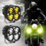 Σετ 2 Αδιάβροχα Προβολάκια LED 9000lm 80W Ψυχρού Λευκού Φωτισμού 6000K Αυτοκινήτου, Μηχανής 12V & 24V IP67 Σετ 2 Κομμάτια & Διακόπτης ON , OFF