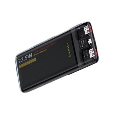 Φορητό Διάφανο Powerbank TypeC Fast Charge - 10000MAh - 20W - Android - iOS