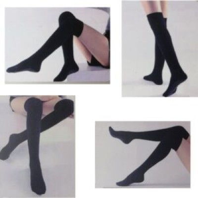 Μακριές Μαύρες Κάλτσες για Γιόγκα Μαύρες 1 Ζευγάρι