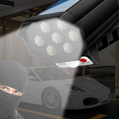 Αδιάβροχο Ηλιακό 42 LED Φωτιστικό Δρόμου & Ομοίωμα Κάμερας Ασφαλείας Dummy με Φωτοκύτταρο, Αισθητήρα Κίνησης & Τηλεχειριστήριο