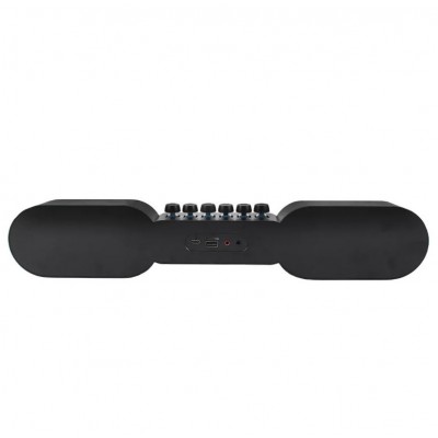Ασύρματη Μπάρα Ήχου Bluetooth RGB LED 5W*2 USB FM Handsfree NewRixing Soundbar NR-666 – Μαύρο