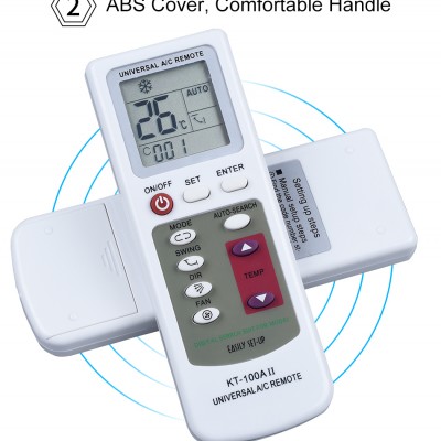 Τηλεκοντρόλ Universal KT-100A για όλα τα Κλιματιστικά -  AC Remote με Φωτισμό Οθόνης LED