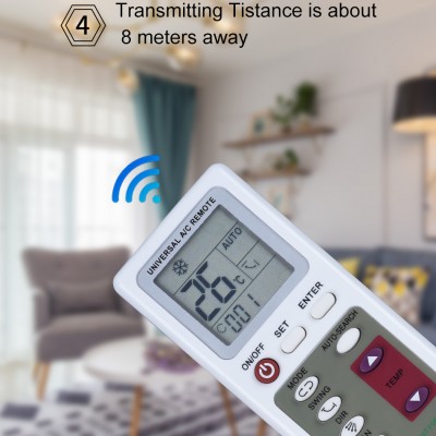 Τηλεκοντρόλ Universal KT-100A για όλα τα Κλιματιστικά -  AC Remote με Φωτισμό Οθόνης LED