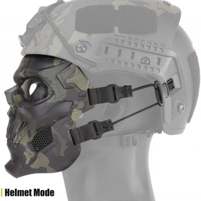 Προστατευτική Μάσκα για Κυνήγι / Paintball / Air - Soft σε Σχήμα Κρανίου Full Face Tactical Gear Tan