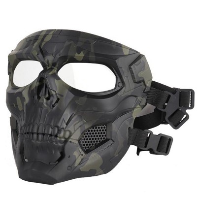 Προστατευτική Μάσκα για Κυνήγι / Paintball / Air - Soft σε Σχήμα Κρανίου Full Face Tactical Gear Tan