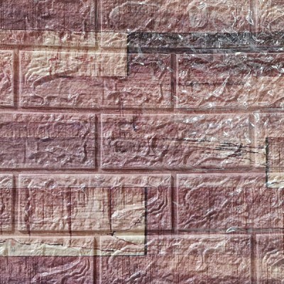 Τρισδιάστατα Αυτοκόλλητα Τοίχου – Ανάγλυφη Ταπετσαρία Τούβλο 77cm x 70cm 4 Τεμάχια 22394 – 3D Foam Wall Sticker