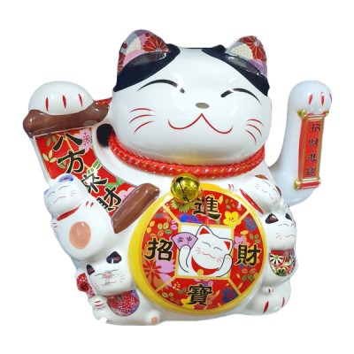 Διακοσμητική Τυχερή Γάτα Καλωσορίσματος 20x15cm - Feng Shui Welcome Cat