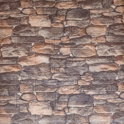 77cmx70cm  Τρισδιάστατα Αυτοκόλλητα Τοίχου – Ανάγλυφη Ταπετσαρία Τούβλο Πέτρα 4 Τεμάχια 2006 – 3D Foam Wall Sticker