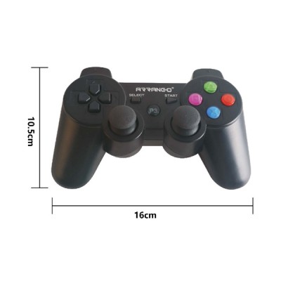 Επαναφορτιζόμενο Ασύρματο Χειριστήριο PS3  Doubleshock Controller Μαύρο