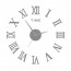 Αυτοκόλλητο Ρολόι Τοίχου Ακρυλικό DIY με Λατινικούς Αριθμούς και Αθόρυβο Μηχανισμό Quartz 90x90 cm