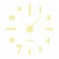 Αυτοκόλλητο Ρολόι Τοίχου Ακρυλικό DIY με Ελληνικές Λέξεις, Αριθμούς και Μηχανισμό Quartz 90x90 cm