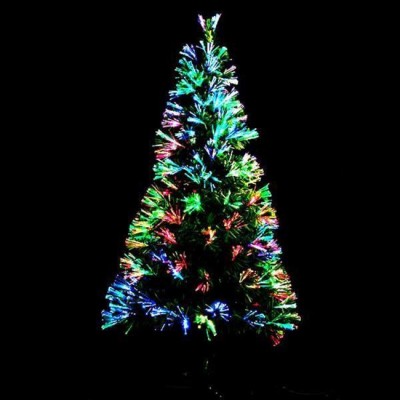 Αυτοφωτιζόμενο Χριστουγεννιάτικο Δέντρο 180εκ Οπτικής Ίνας Εναλλαγής Χρωμάτων