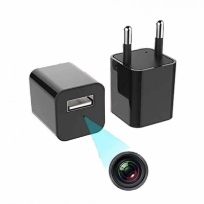 Φορτιστής Κινητού με Κρυφή Κάμερα Wi-Fi  Full HD USB