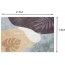 Αντιολισθητικό Χαλί Μοκέτα Σχέδιο Λουλούδια Γκρι 230x160εκ.