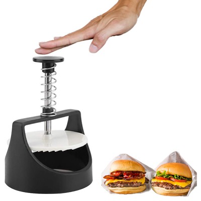 Αντικολλητική Πρέσα Παρασκευής Burger / Smash Burger με Ραβδώσεις Διαμέτρου 12cm