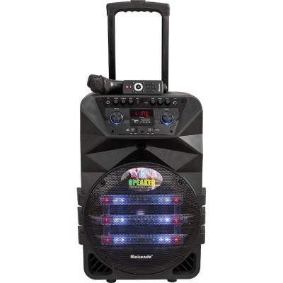 Φορητό Ηχείο Bluetooth Karaoke Party – Subwoofer  με Μικρόφωνο, Τηλεχειρισμό & Διακοσμητικό Φωτισμό LED LT 2805 – Μαύρο