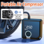 Φορητό Επαναφορτιζόμενο Κομπρεσέρ – Τρόμπα Αέρος Αυτοκινήτου 150 PSI Power Bank με LCD Οθόνη & Φακό -CTC-658