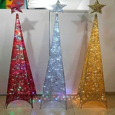 Εντυπωσιακό Χριστουγεννιάτικο Δέντρο Πυραμίδα LED 90εκ. - Pyramid Led Christmas Tree