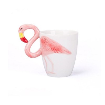 Κούπα Λευκή 3D Φλαμίνγκο - 3D White Flamingo Mug