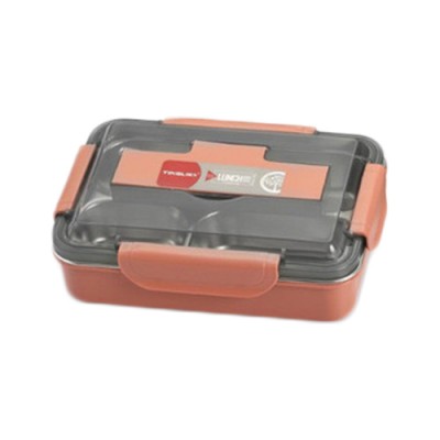 Ισοθερμικό Inox  Δοχείο Φαγητού 3 Θέσεων 25.5x18.2x7.2cm