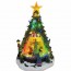 Χριστουγεννιάτικο Φωτιζόμενο Διακοσμητικό Χωριό Μπαταρίας και Usb με Μουσική & Κίνηση RGB