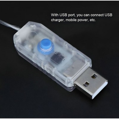 Κρεμαστά Διακοσμητικά LED Λαμπάκια Κουρτίνα - Γιρλάντα USB - 8 Λειτουργίες Φωτισμού & Τηλεχειριστήριο - Θερμό Λευκό Φως - 3x3m