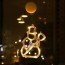 Χριστουγεννιάτικη Κρεμαστή Φιγούρα Χιονονιφάδα Μπαταρίας με Βεντούζα και 9 LED 19x19x1cm