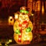 Χριστουγεννιάτικη Κρεμαστή Φιγούρα Χιονάνθρωπος Μπαταρίας με Βεντούζα και 10 LED 13.3x.25x2.6cm
