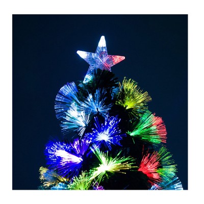 Αυτοφωτιζόμενο Χριστουγεννιάτικο Δέντρο 60εκ Οπτικής Ίνας -  RGB
