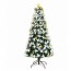 Αυτοφωτιζόμενο Χριστουγεννιάτικο Δέντρο 120εκ Οπτικής Ίνας -  Λευκό Ψυχρό