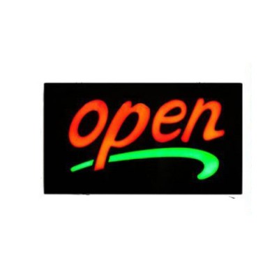 Led Φωτιζόμενη Διαφημιστική Πινακίδα "OPEN" 43X23εκ