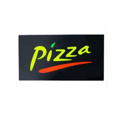 Led Φωτιζόμενη Διαφημιστική Πινακίδα "PIZZA" 43X23εκ