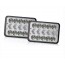 LED Τετράγωνος Αδιάβροχος Προβολέας Αυτοκινήτου 8cm 12-24V Ψυχρό Λευκό Πορτοκαλί Φωτισμό