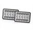 LED Τετράγωνος Αδιάβροχος Προβολέας Αυτοκινήτου 10 SMD 7″ 12-24V με Βύσμα H4 Ψυχρό Λευκό – Πορτοκαλί
