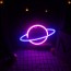 Διακοσμητικό NEON Φωτιστικό Πλανήτης Κρόνος - Decoration Lamp Saturn 17x30cm
