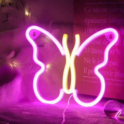 Διακοσμητικό NEON Φωτιστικό Πεταλούδα - Decoration Lamp Butterfly 17x14 cm