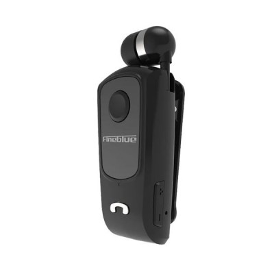 Επαναφορτιζόμενο Ασύρματο Bluetooth Ακουστικό με Δόνηση και Επεκτεινόμενο Καλώδιο Fineblue  F920 Μαύρο