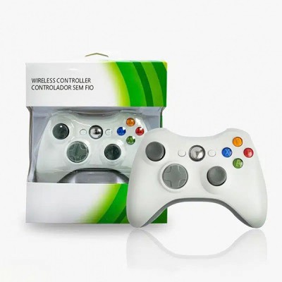 Ασύρματο Χειριστήριο Gamepad Xbox 360 – Λευκό