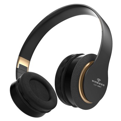 Ασύρματα Bluetooth Over Ear Ακουστικά Μαύρα LY-067