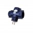 Πολύπριζο Τάφ Μαύρο με 3 Σούκο On/Off 250V/3680W  με Παιδική Προστασία