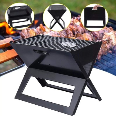 Φορητή Αναδιπλούμενη Ψησταριά 48x31x39cm BBQ για Barbeque σε μέγεθος χαρτοφύλακα - Mini Μικρή Μεταλλική Ψηστιέρα