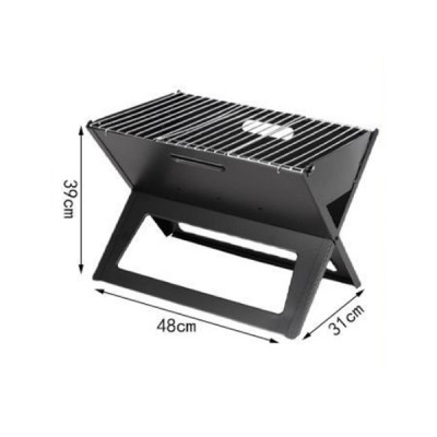 Φορητή Αναδιπλούμενη Ψησταριά 48x31x39cm BBQ για Barbeque σε μέγεθος χαρτοφύλακα - Mini Μικρή Μεταλλική Ψηστιέρα