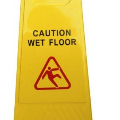 Πλαστική Πινακίδα Τύπου Λάμδα "Wet Floor"