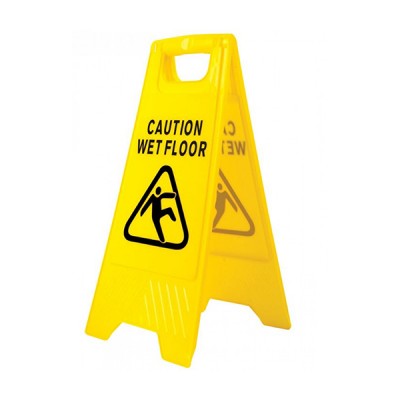 Πλαστική Πινακίδα Τύπου Λάμδα "Wet Floor"
