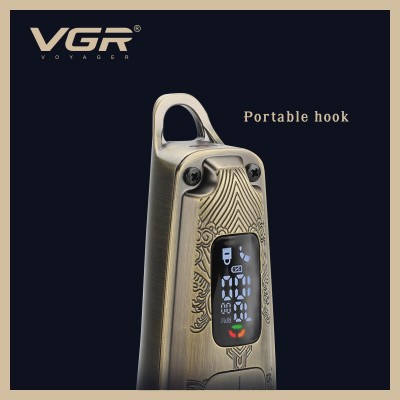 VGR Επαναφορτιζόμενη Επαγγελματική Κουρευτική Μηχανή με 4 Ταχύτητες & LCD Οθόνη V-901