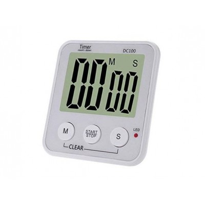 Ψηφιακό Χρονόμετρο Χρονοδιακόπτης με Αντίστροφη Μέτρηση, LCD Οθόνη, Ήχο Ειδοποίησης και Μαγνήτη