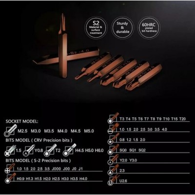 Σετ Κατσαβιδιών Ακριβείας Jakemy JM-8166 με Κασετίνα 61 Τεμαχίων