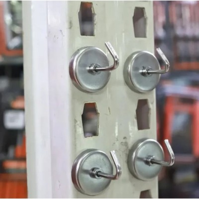 4 Τεμάχια Μαγνητικοί Γάντζοι Νεοδυμίου Ανάρτησης Αντικειμένων για Βάρος έως 3.5kg