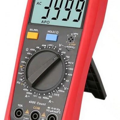 Uni-T Eπαγγελματικό Ψηφιακό Πολύμετρο με LCD Οθόνη - Buzzer - Μέτρηση AC / DC - Αντίστασης - Χωρητικότητας - Θερμοκρασίας