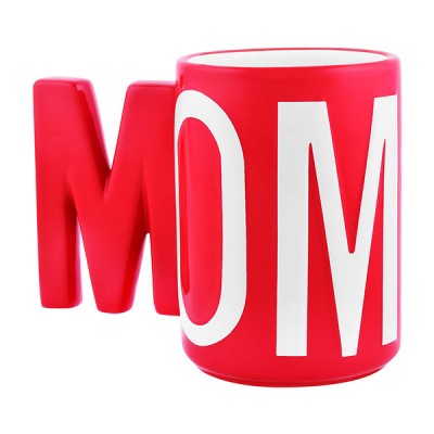 Ανάγλυφη Kεραμική Κούπα “MOM” Χωρητικότητας 450ml